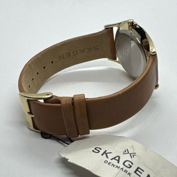 Skagen Holst SKW2344 Women\'s Brown Leather Analog Dial Quartz Wrist Watch AEA329 main image 8